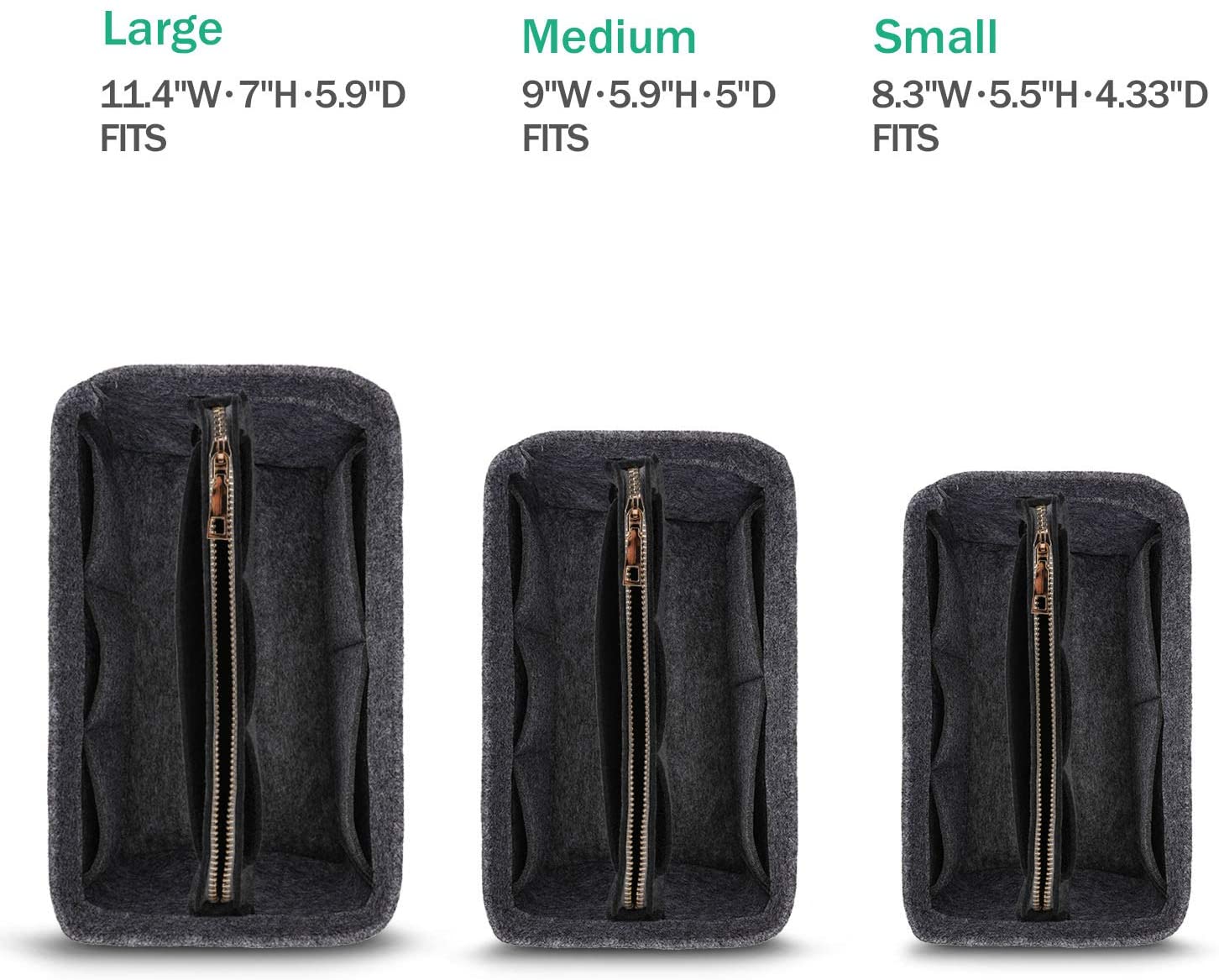 MA STRAP Purse Organizer with Detachable Zipper Pouch Multipurpose Felt Insert Bag Fit Speedy Neverfull Longchamp Tote