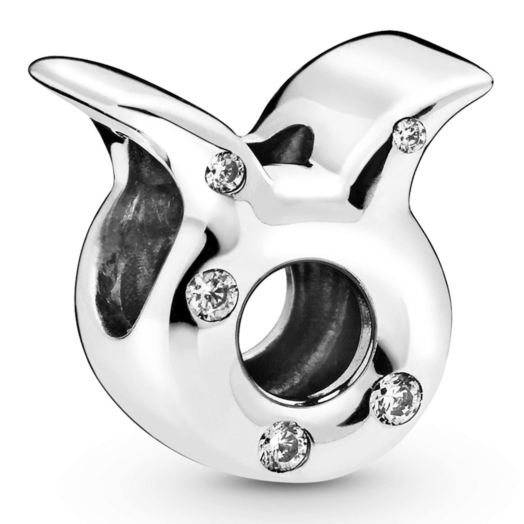 Pandora Jewelry Sparkling Taurus Zodiac Cubic Zirconia Charm in Sterling Silver - JOY2ESpree