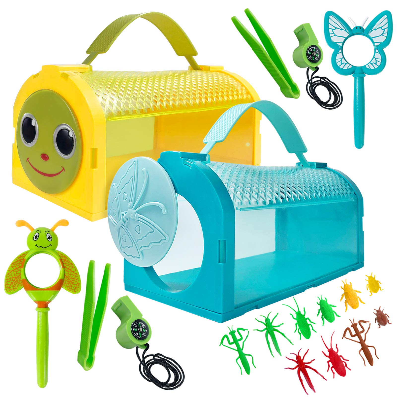 ESSENSON Bug Catcher Kit Critter Cage, 2 Pcs Butterfly Bug House - JOY2ESpree