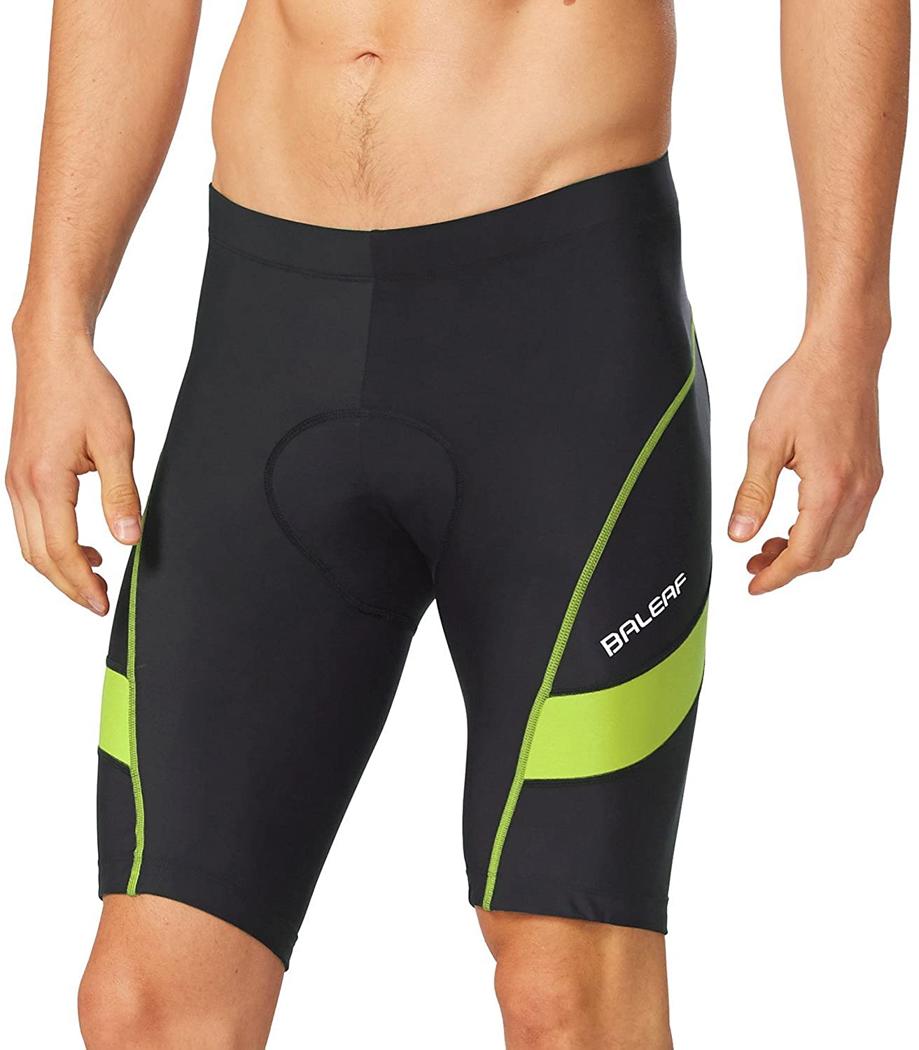 BALEAF Men's Bike Shorts Padded Cycling Bicycle Road Bike Tights Biker Pockets UPF 50+
