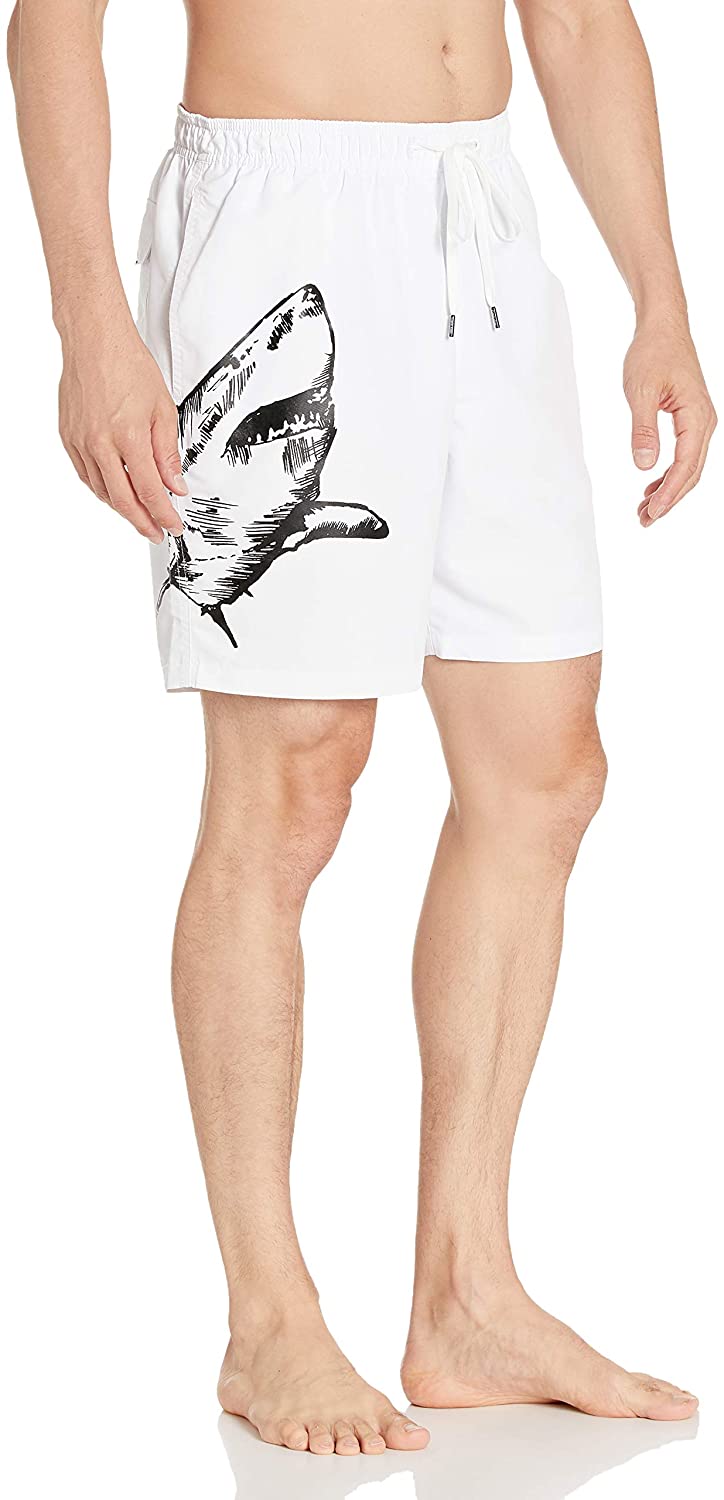 Calvin Klein Men's 7 Inch Elastic Waist Quick Dry Swim Trunk
