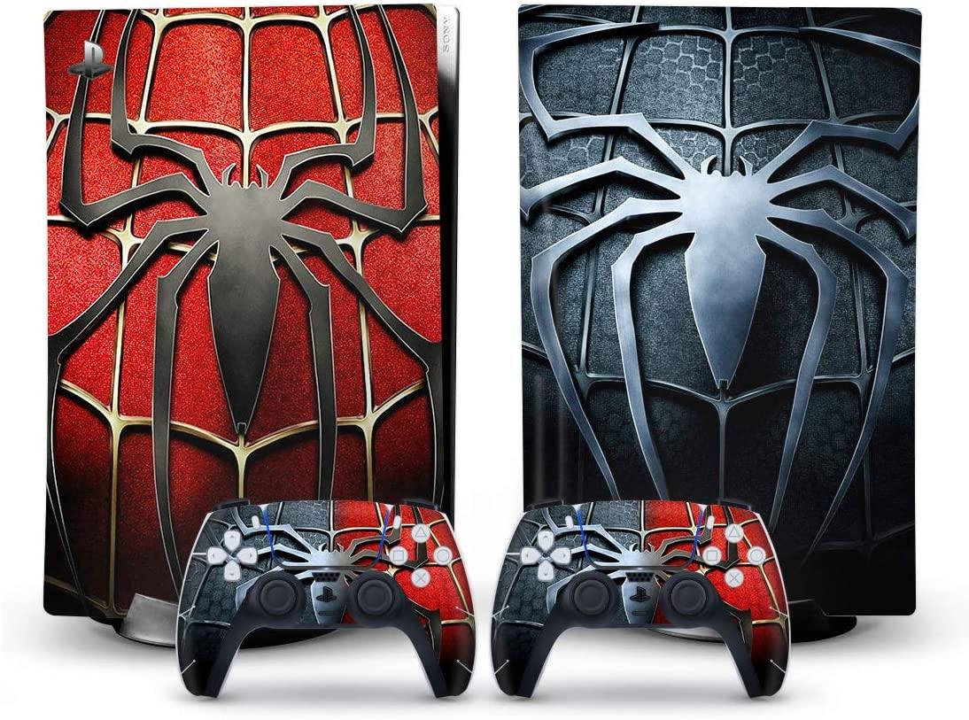 Mmoptop PS5 Skin Venom for Playstation 5 Disc Edition with Console and Dualsense Controller Full Set - JOY2ESpree