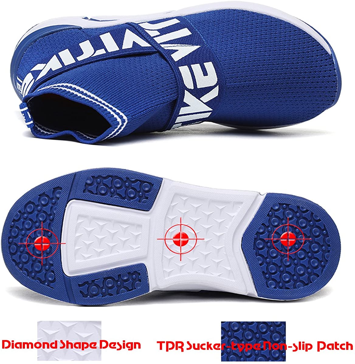 Women's Walking Shoes Running Shoes Socks Platform Fashion Mesh Sneakers Air Cushion Athletic Gym Casual Loafers Dance Hip-hop Shoes