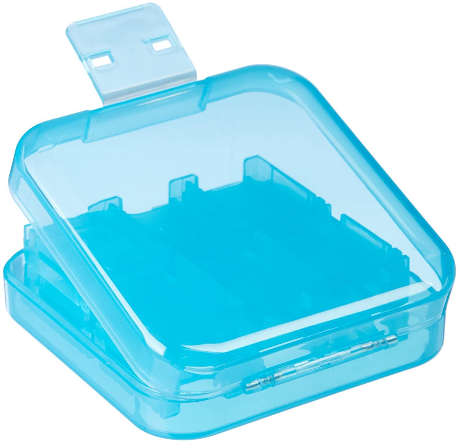 Amazon Basics Game Storage Case for 24 Nintendo Switch Games - 3.4 x 3.4 x 1 Inches, Blue - JOY2ESpree