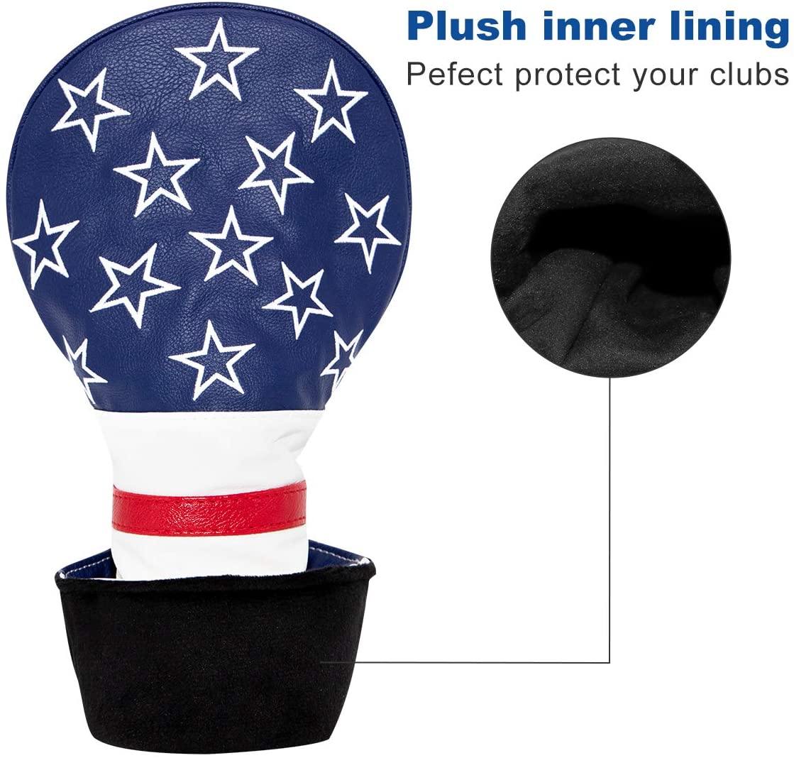 Golf Club Head Covers,Golf Driver Covers Golf Fairway Wood Cover Hybrid Cover - JOY2ESpree