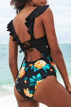 
                        
                          Muat gambar ke penampil Galeri, CUPSHE Women's V Neck One Piece Swimsuit Ruffled Lace Up Monokini
                        
                      
