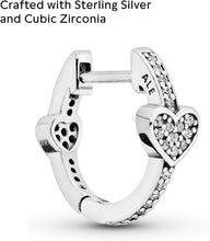 
                        
                          Load image into Gallery viewer, Pandora Rose Alluring Hearts Hoop Earrings - JOY2ESpree
                        
                      