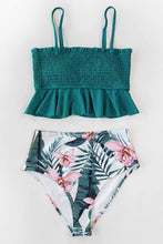 
                        
                          Muat gambar ke penampil Galeri, CUPSHE Women's High Waist Bikini Swimsuit Ruffle Smock Floral Print Two Piece Bathing Suit
                        
                      