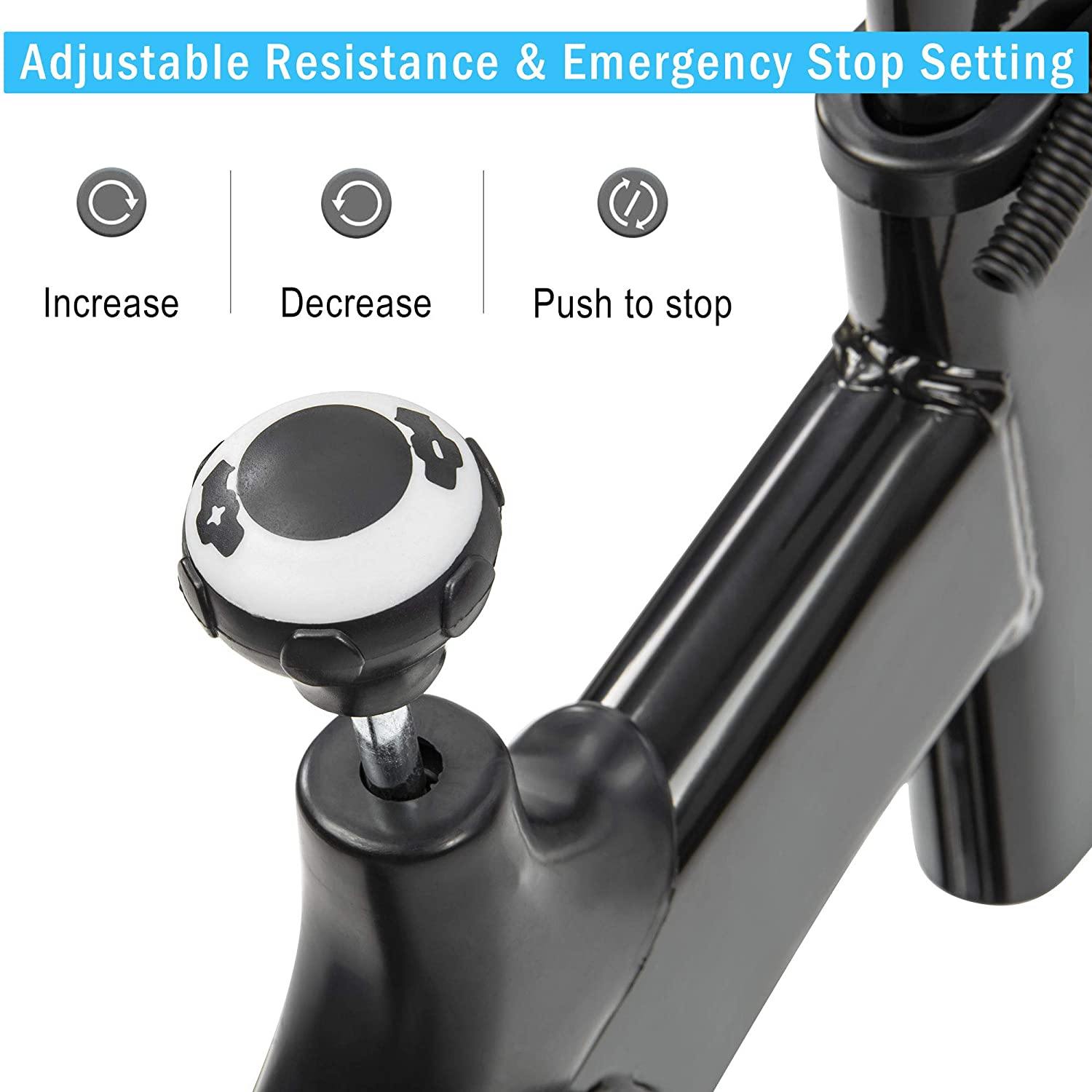 Exercise bike,Stationary Indoor Cycling Bike for Home Cardio Workout, Belt Drive Exercise Bicycle with LCD Monitor,Max Weight Capacity 330 LBS - JOY2ESpree