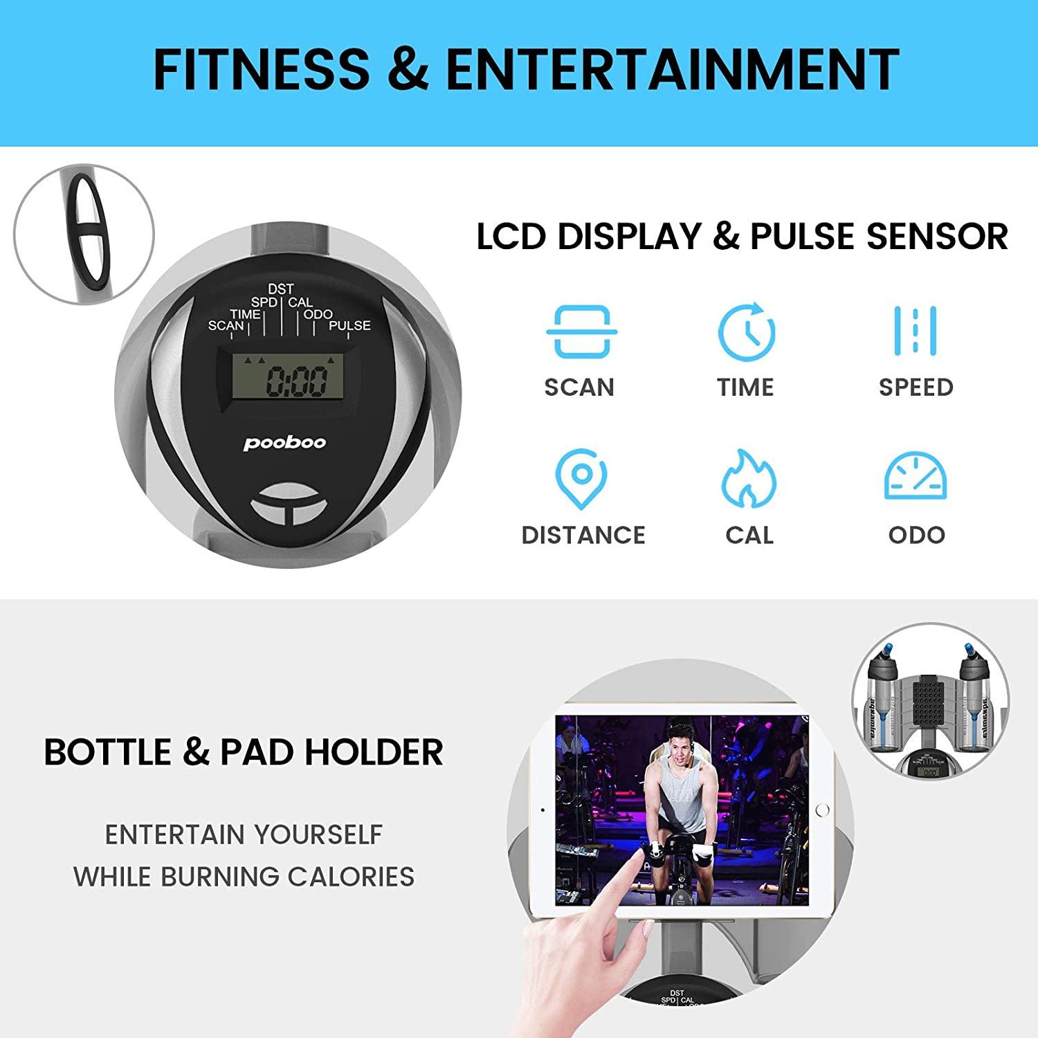 Afully Indoor Cycling Bike, Exercise Bikes Magnetic Resistance Stationary Bike - JOY2ESpree