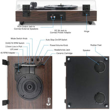 
                        
                          將圖片載入圖庫檢視器 Retro Record Player for 33/45/78 RPM Vinyl Records,Bluetooth Belt-Drive Turntable - JOY2ESpree
                        
                      