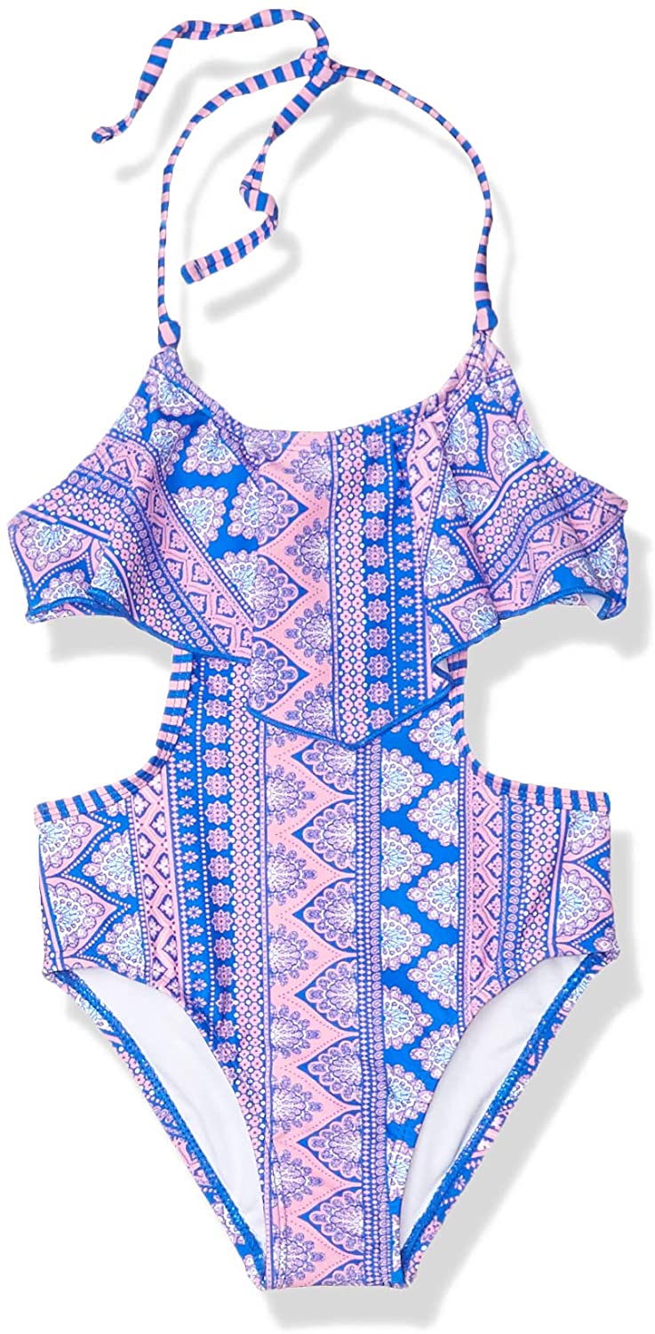 Tommy Bahama Girls' One-Piece Swimsuit Bathing Suit