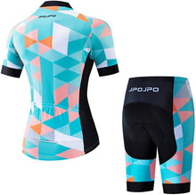 
                        
                          Muat gambar ke penampil Galeri, Women's Cycling Clothing Short Sleeve Bike Jersey Sets Bib Shorts Summer Cycling Sets Reflective
                        
                      