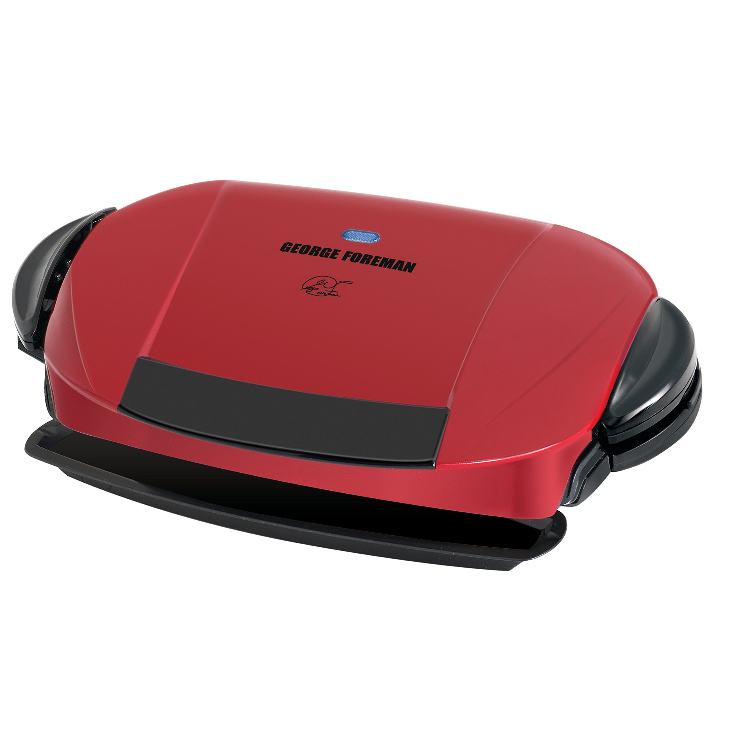George Foreman 5-Serving Removable Plate Electric Indoor Grill and Panini Press, Red, GRP0004R, 17.2 x 12.1 x 6.2 inches - JOY2ESpree