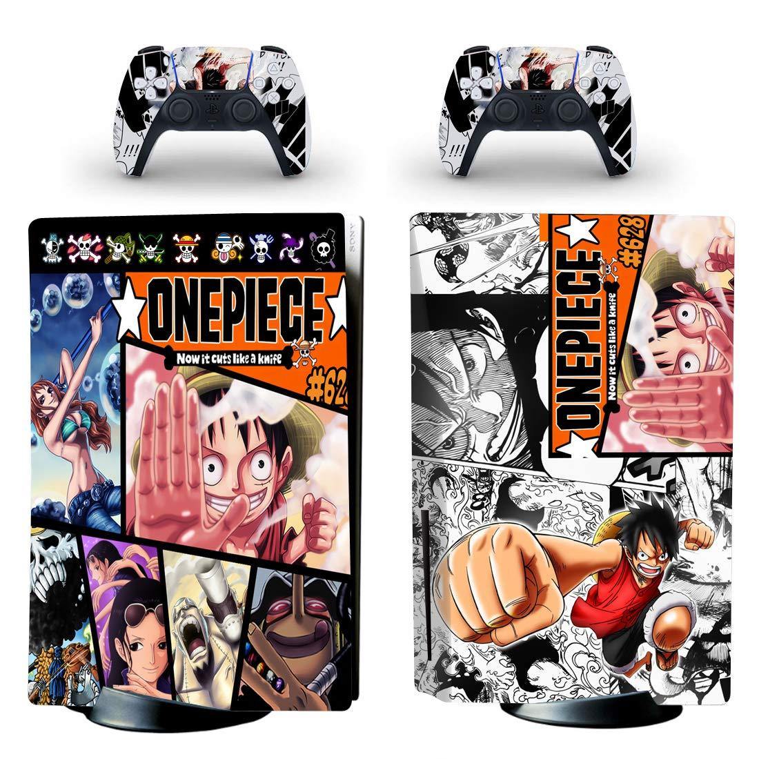 Decal Moments PS5 Standard Disc Console Controllers Full Body Vinyl Skin Sticker Decals for Playstation 5 Console and Controllers Anime OP - JOY2ESpree