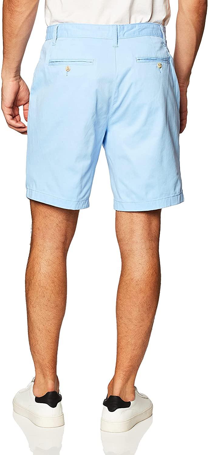 Nautica Men's Classic Fit Flat Front Stretch Solid Chino Deck Short - JOY2ESpree