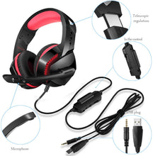 
                        
                          Cargar imagen en el visor de la galería, PS4 Gaming Headset with 7.1 Surround Sound, Xbox One Headset with Noise Canceling Mic &amp; LED Light - JOY2ESpree
                        
                      