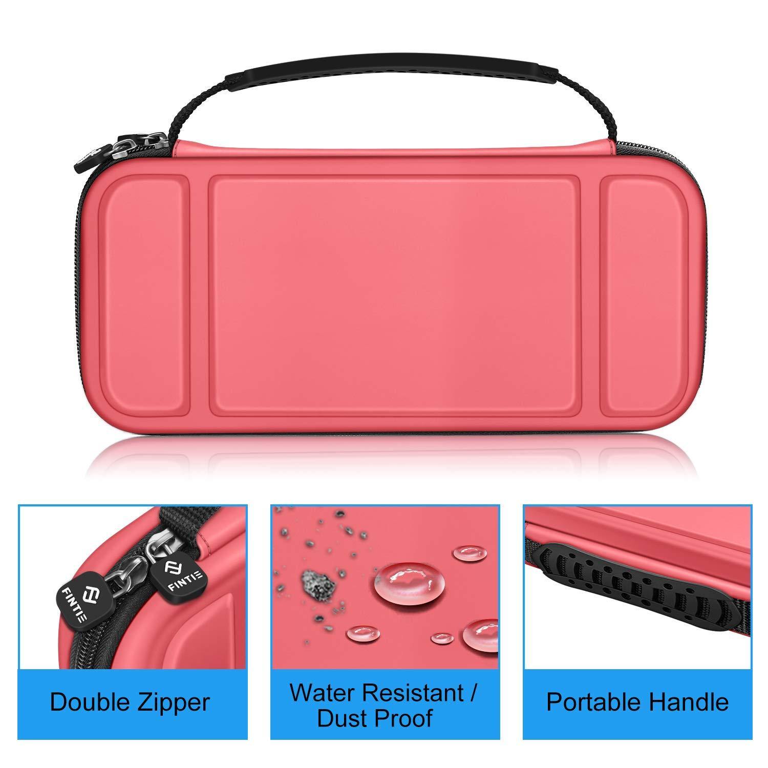 Fintie Carry Case for Nintendo Switch Lite 2019 - [Shockproof] Hard Shell Protective Cover Bag with 15 Game Card/2 Micro SD Card Slots - JOY2ESpree