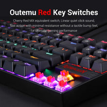 
                        
                          Muat gambar ke penampil Galeri, Redragon K552 Mechanical Gaming Keyboard RGB LED Rainbow Backlit Wired Keyboard with Red Switches for Windows Gaming PC (87 Keys, Black) - JOY2ESpree
                        
                      