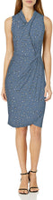 
                        
                          Muat gambar ke penampil Galeri, Amazon Brand - Lark &amp; Ro Women's Sleeveless Crossover Twist Neck Faux Wrap Dress
                        
                      