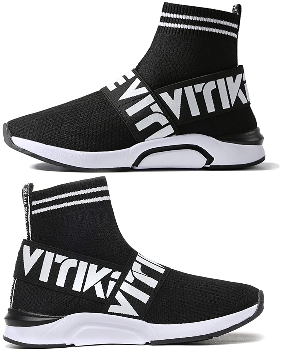 Women's Walking Shoes Running Shoes Socks Platform Fashion Mesh Sneakers Air Cushion Athletic Gym Casual Loafers Dance Hip-hop Shoes