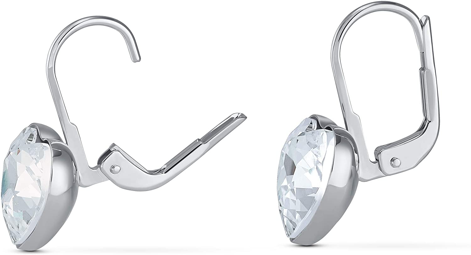 SWAROVSKI Women's Bella Earrings Collection, Pink Crystals, Clear Crystals - JOY2ESpree