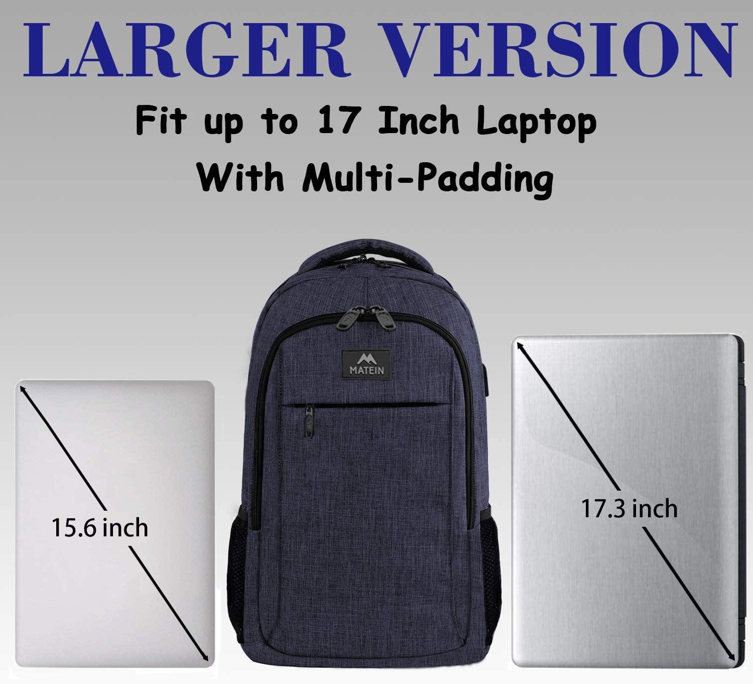 Matein Travel Laptop Backpack, Business Anti Theft Slim Durable Laptops Backpack - JOY2ESpree