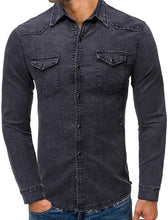 
                        
                          गैलरी व्यूवर में इमेज लोड करें, Cloudstyle Men's Regular Fit Button Down Casual Denim Shirts Long Sleeve Jean Shirts
                        
                      