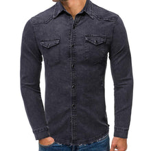 
                        
                          गैलरी व्यूवर में इमेज लोड करें, Cloudstyle Men's Regular Fit Button Down Casual Denim Shirts Long Sleeve Jean Shirts
                        
                      