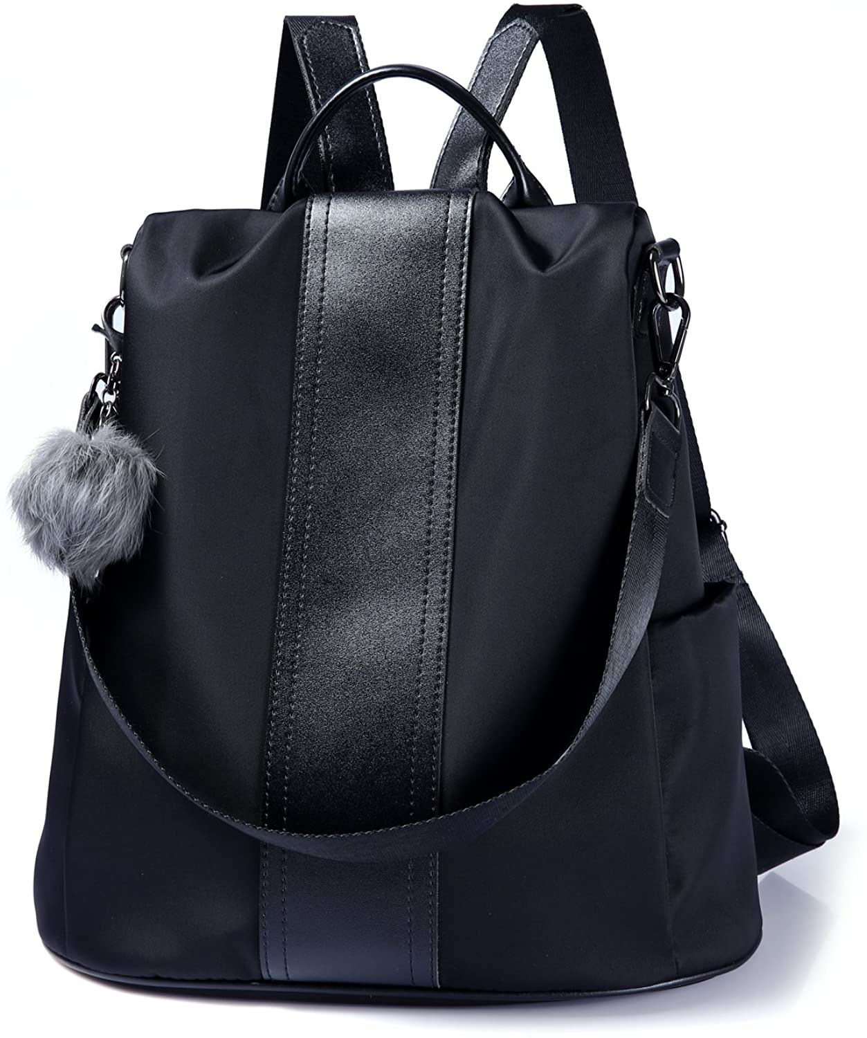 Women Backpack Purse Waterproof Nylon Anti-theft Rucksack Lightweight Shoulder Bag