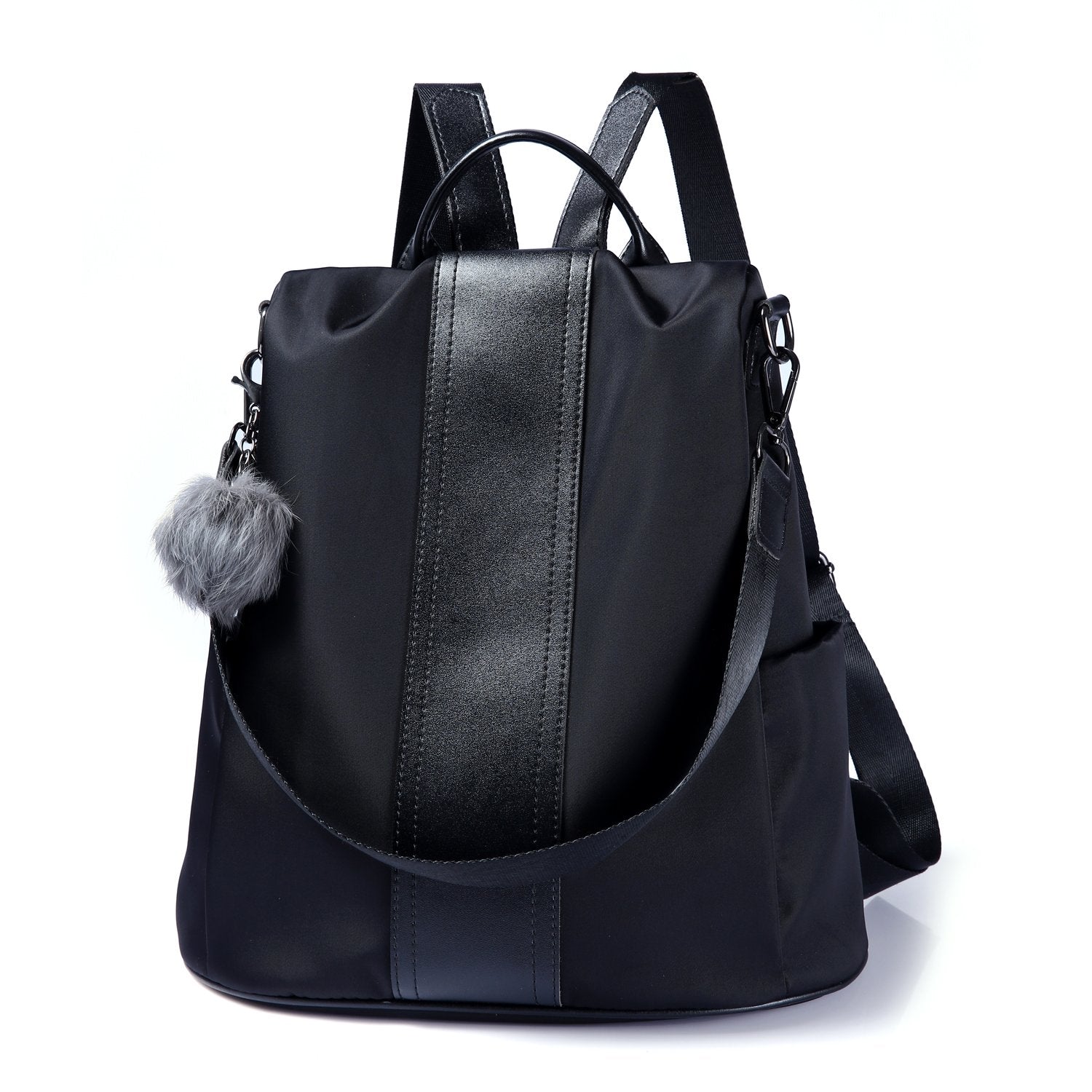 Women Backpack Purse Waterproof Nylon Anti-theft Rucksack Lightweight Shoulder Bag