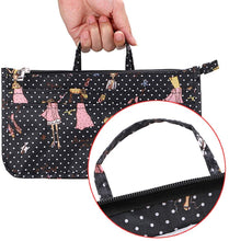 
                        
                          Load image into Gallery viewer, BTSKY New Printing Handbag Organizers Inside Purse Insert-High Capacity 13 Pockets Bag Tote Organizer with Handle Peacock Flower
                        
                      