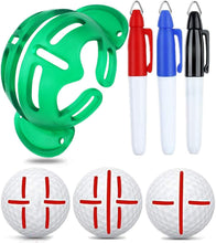 
                        
                          गैलरी व्यूवर में इमेज लोड करें, FINGER TEN Golf Ball Marker Line Drawing Tool 4 Color Value Pack Template Liner Stencil Putt Alignment - JOY2ESpree
                        
                      