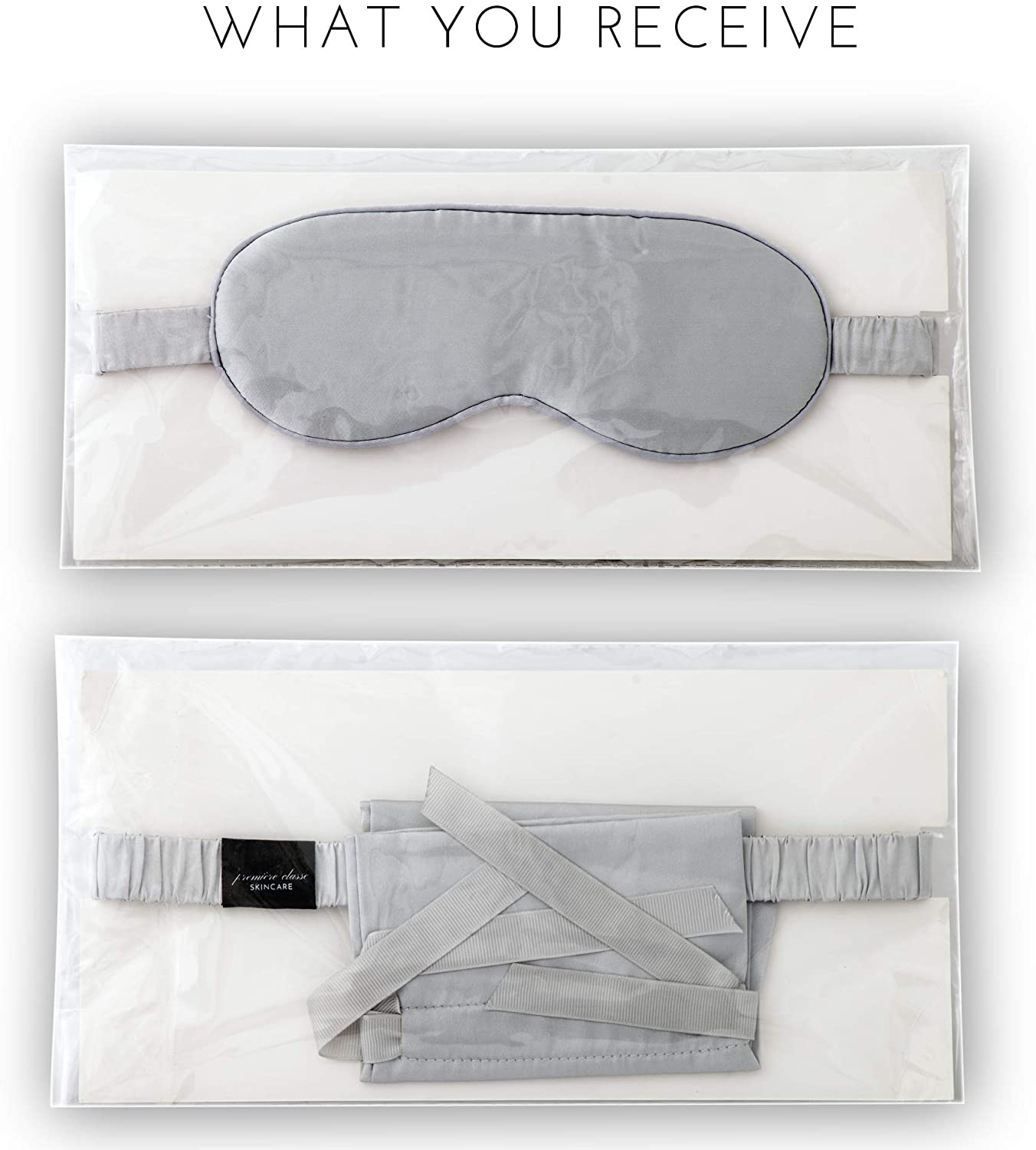 Silk Dreams Sleeping Mask with Pouch - Blackout Night Sleep Mask