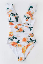 
                        
                          Muat gambar ke penampil Galeri, CUPSHE Women's V Neck One Piece Swimsuit Ruffled Lace Up Monokini
                        
                      