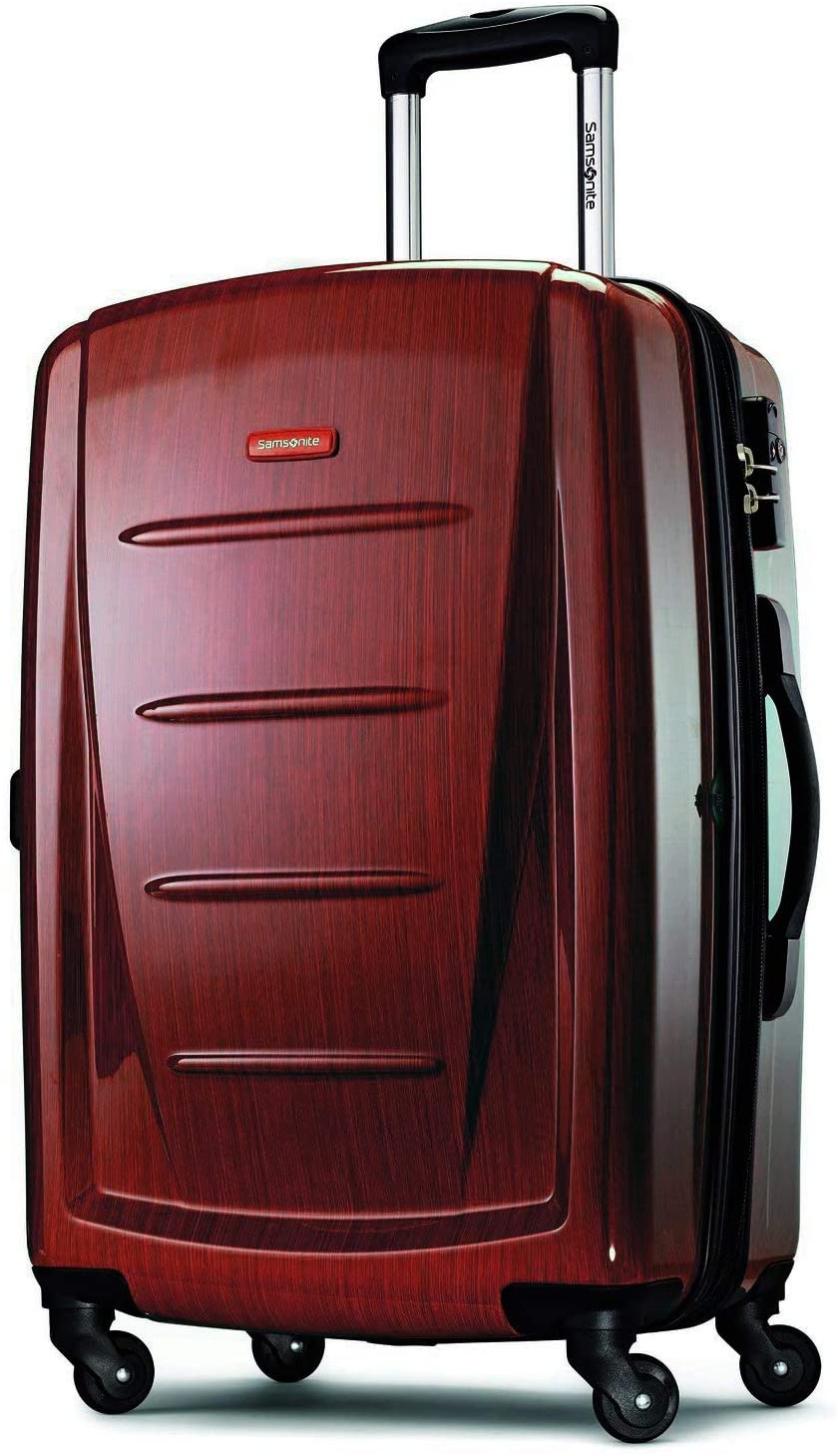 Samsonite Winfield 2 Hardside Expandable Luggage with Spinner Wheels, Charcoal, Checked-Large 28-Inch