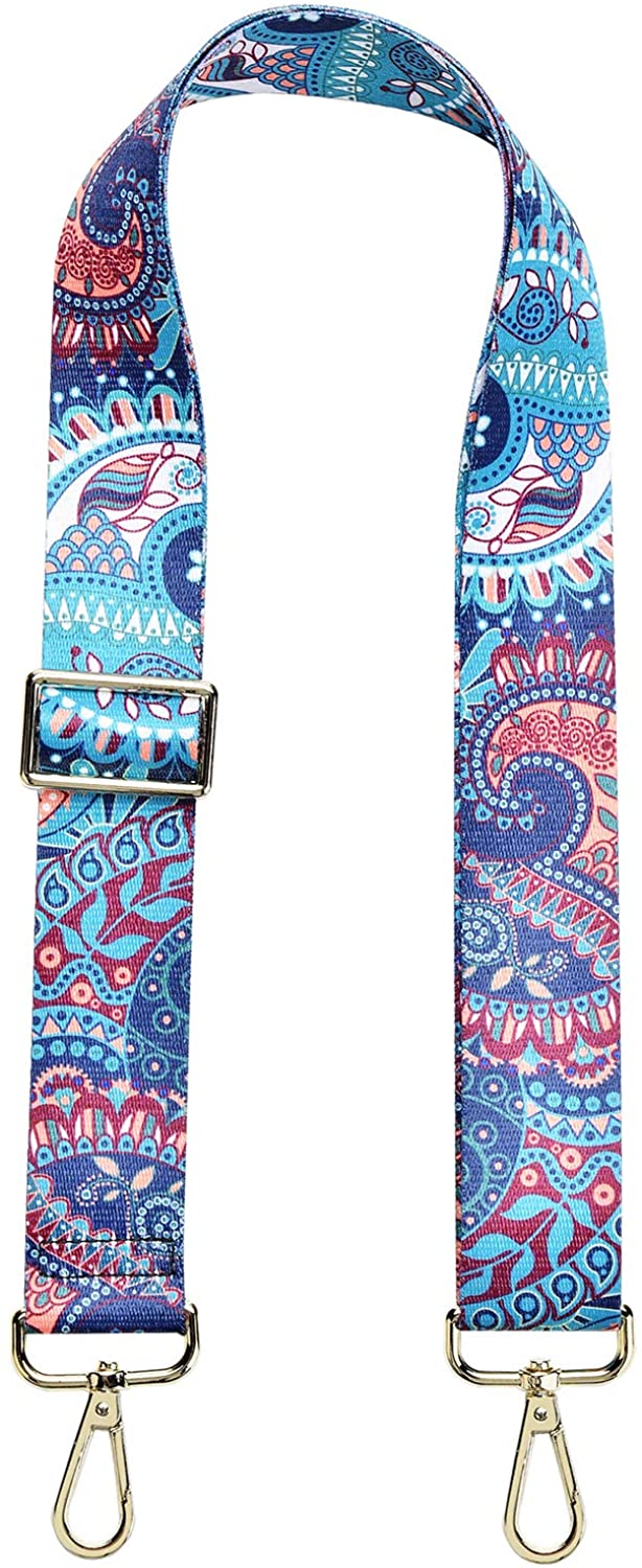 Wide Shoulder Strap Adjustable Replacement Belt Guitar Style Cross body Handbag Purse Strap