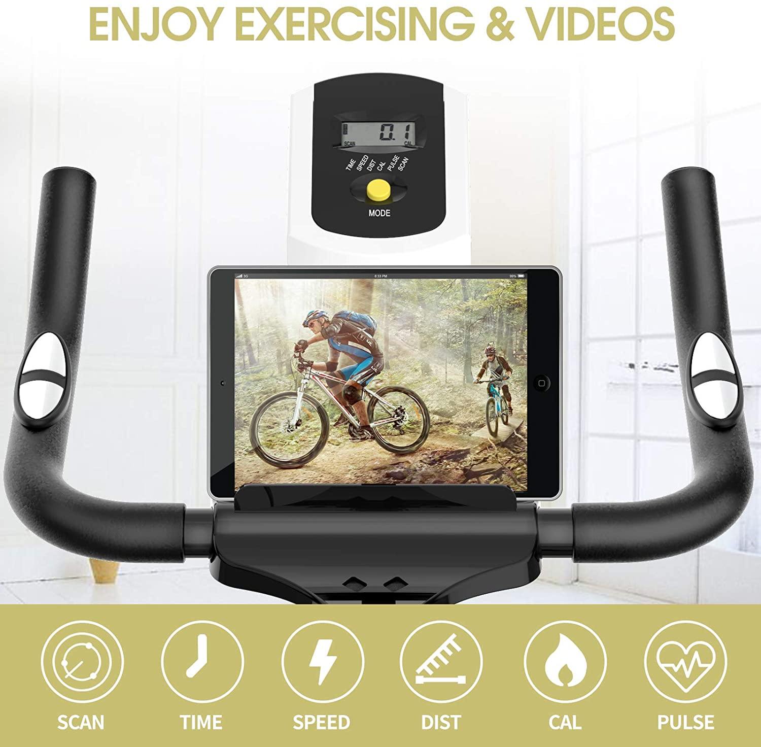 pooboo Magnetic Exercise Bike Indoor Cycling Bike Stationary - JOY2ESpree