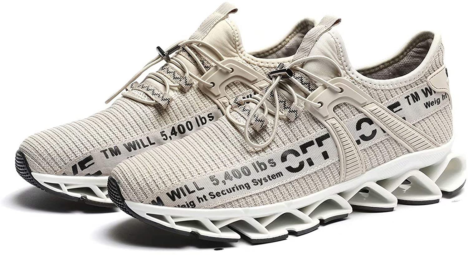 Pozvnn Mens Blade Sneakers Athletic Running Shoes Non Slip Walking Fashion Tennis Shoes