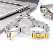 
                        
                          Cargar imagen en el visor de la galería, Mens Luxury Watches Ceramic Bezel Sapphire Glass Luminous Quartz Silver Gold Two Tone Stainless Steel Watch
                        
                      