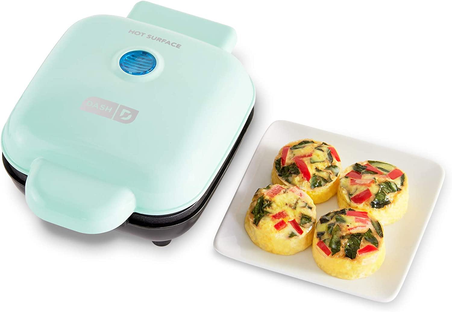 Dash DBBM450GBAQ08 Deluxe Sous Vide Style Egg Bite Maker with Silicone Molds for Breakfast Sandwiches