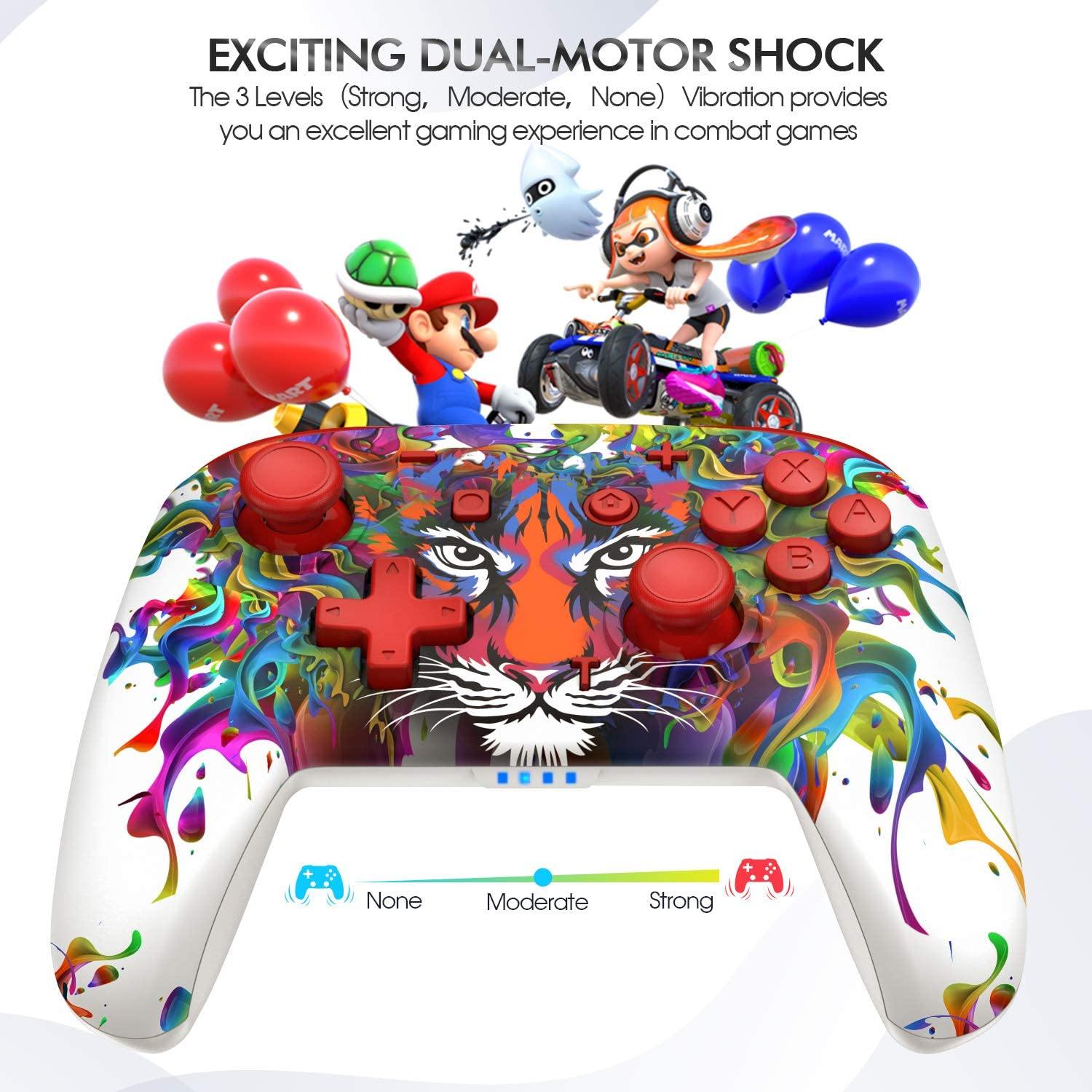 Wireless Gaming Controller for Nintendo Switch, Gamepad with Dual Vibration and Six Axis, Controller for Switch, Switch Lite, Windows XP/10/7/8/8.1 - JOY2ESpree