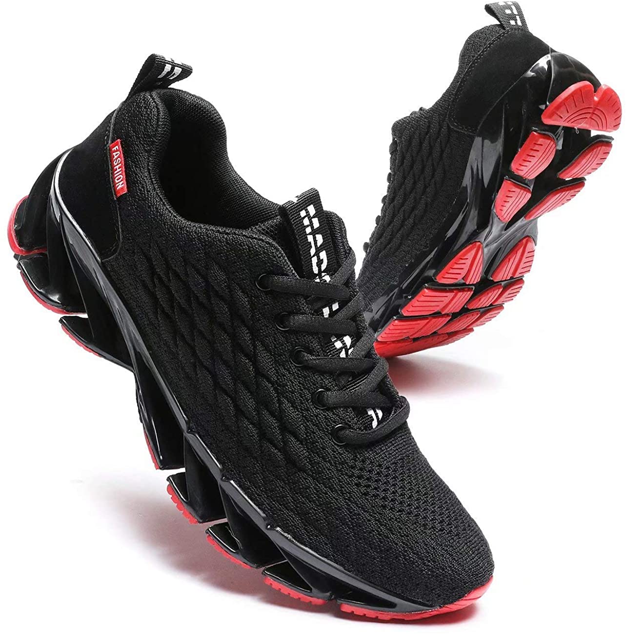 Pozvnn Mens Blade Sneakers Athletic Running Shoes Non Slip Walking Fashion Tennis Shoes