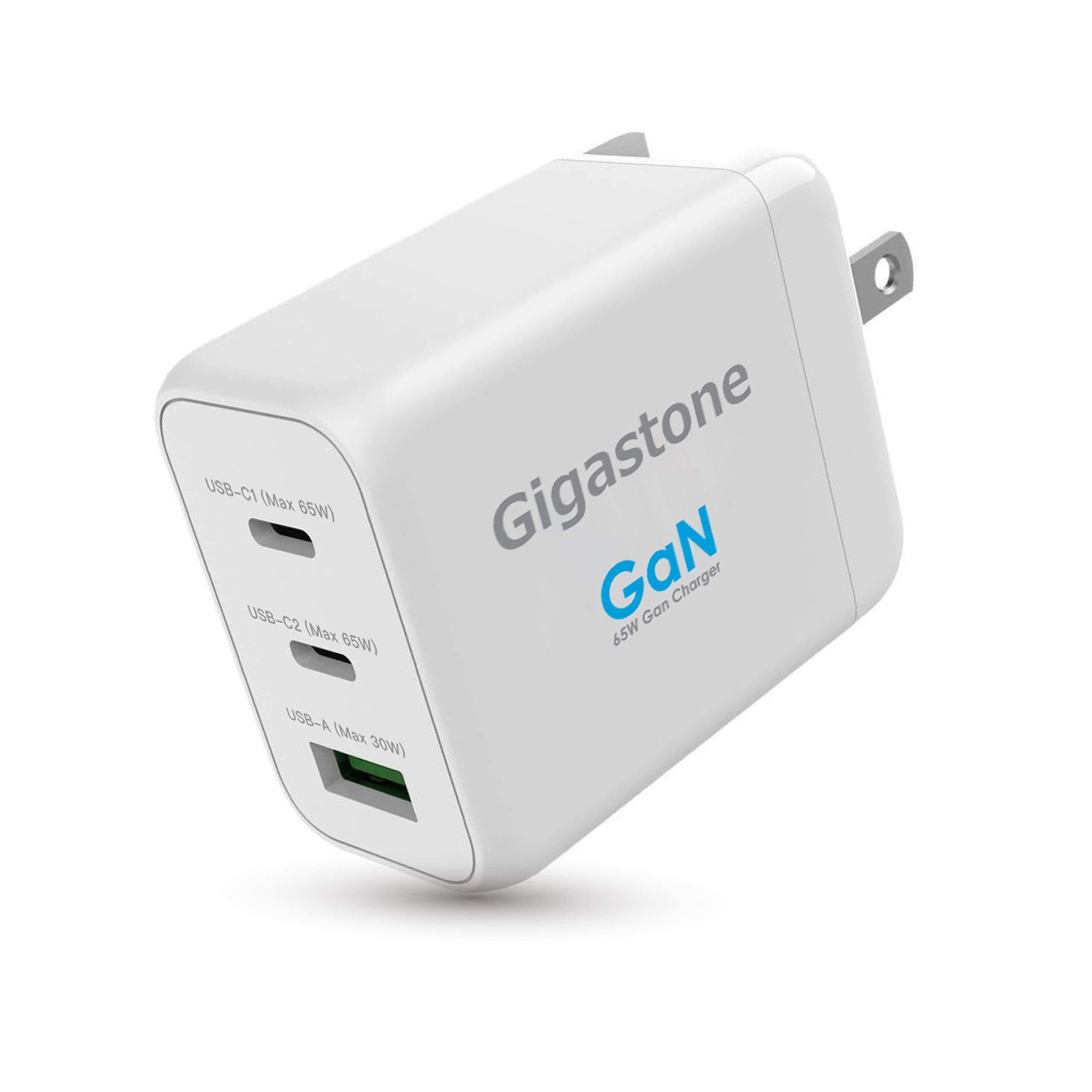 [Advanced GaN Technology] Gigastone 65W GaN Wall Charger 3-Port - JOY2ESpree