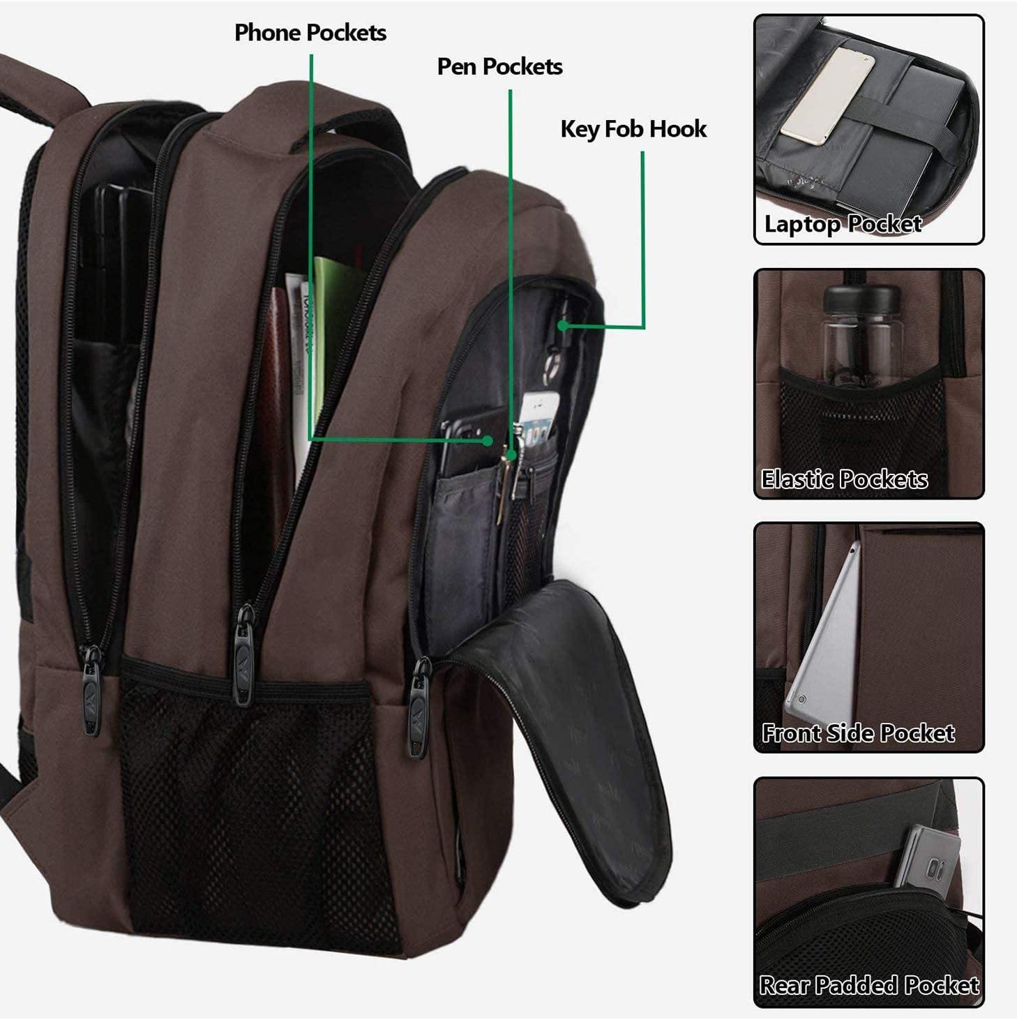 Matein Travel Laptop Backpack, Business Anti Theft Slim Durable Laptops Backpack - JOY2ESpree