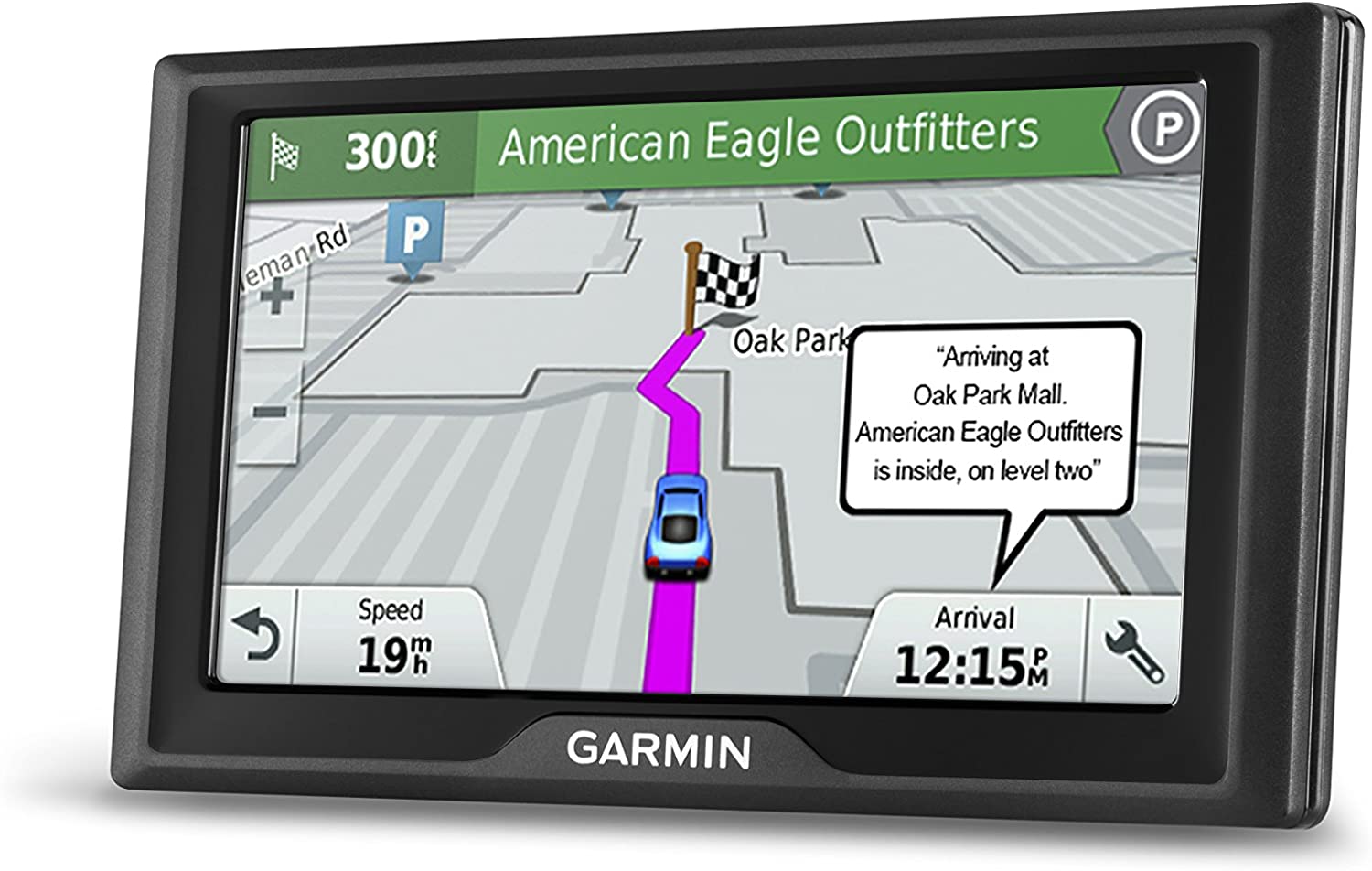 Garmin Drive 61 USA LM GPS Navigator System with Lifetime Maps, Spoken Turn-By-Turn Directions