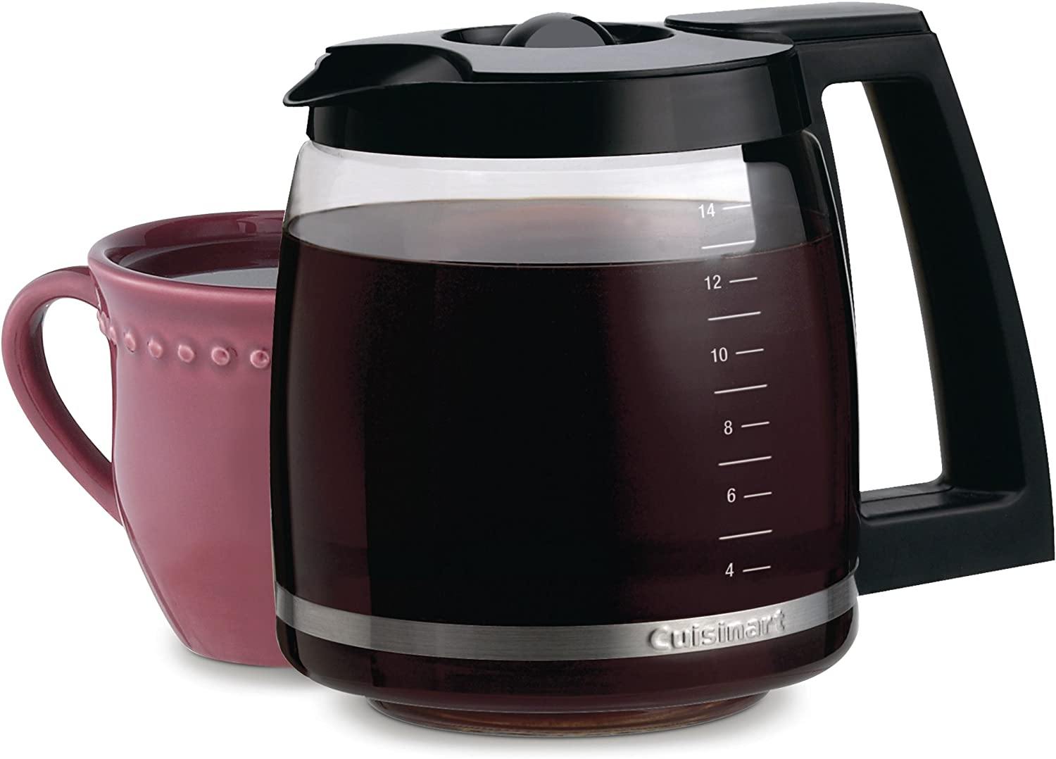 Cuisinart 14-Cup Replacement Glass Carafe, Black - JOY2ESpree