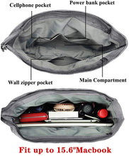 
                        
                          將圖片載入圖庫檢視器 Canvas Tote Bag Waterproof Nylon Multi Pocket Shoulder Bags Laptop Work Bag Teacher Purse and Handbags for Women &amp; Men
                        
                      