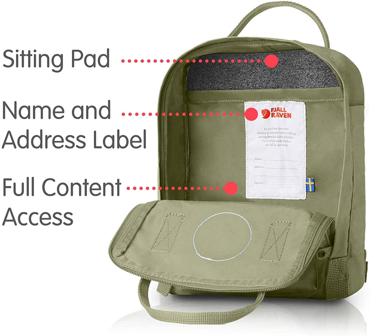 Fjallraven, Kanken Mini Classic Backpack for Everyday
