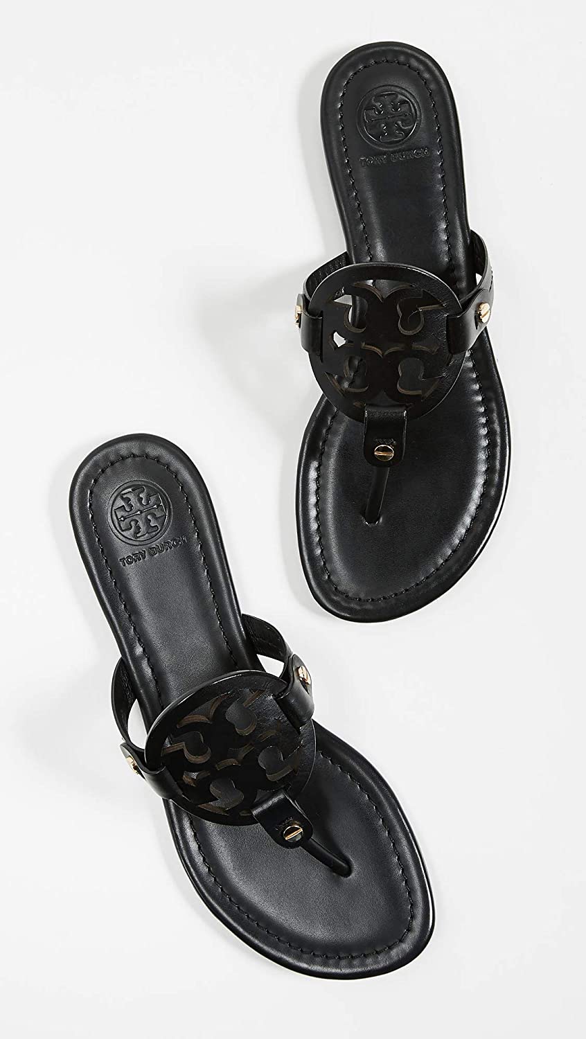 Tory Burch Women's Miller Thong Sandals, Black